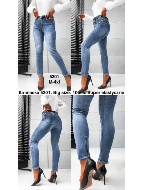 Jeansy damskie  ,size m-4xl, paczka 10szt,