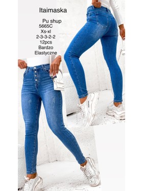 Jeansy damskie  ,size xs-xl, paczka 12szt,