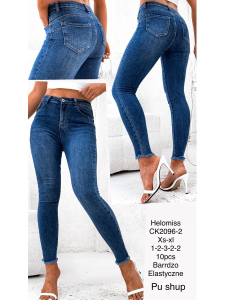 Jeansy damskie  ,size xs-xl, paczka 10szt,