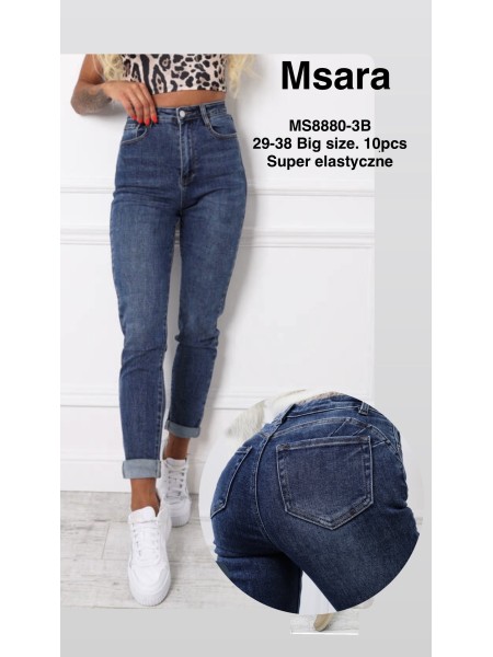 Jeansy damskie  ,size 29-36, paczka 10szt,