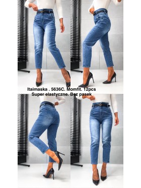 Jeansy damskie  ,size xs-xl, paczka 12szt,