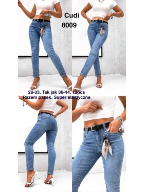 Jeansy damskie  ,size 28-33, paczka 12szt,