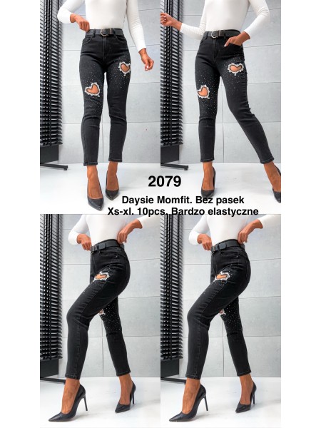 Jeansy damskie  ,size xs-xl, paczka 10szt,