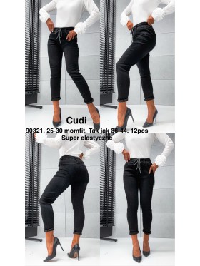 Jeansy damskie  ,size 25-30, paczka 12szt,
