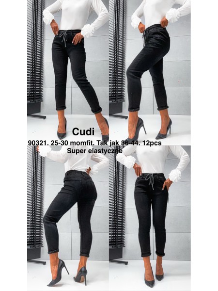Jeansy damskie  ,size 25-30, paczka 12szt,