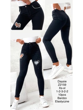 Jeansy damskie  ,size xs-xl, paczka 10szt,