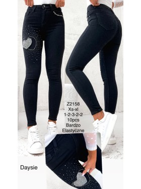 Jeansy damskie  ,size xs-xl, paczka 10szt,