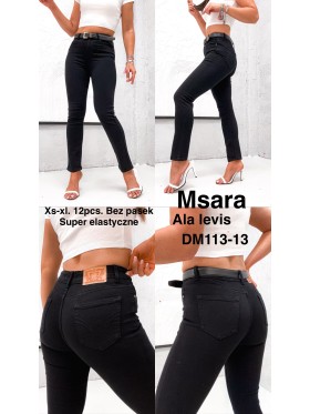 Jeansy damskie  M'sara ,bigsize xs-xl, paczka 12szt,