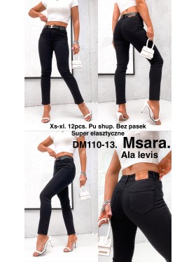Jeansy damskie  M'sara ,bigsize xs-xl, paczka 12szt,