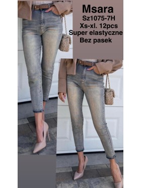 Jeansy damskie  M'sara ,bigsize xs-xl, paczka 12szt,