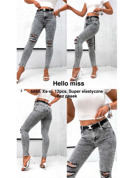Jeansy damskie  ,size xs-xl, paczka 12szt,