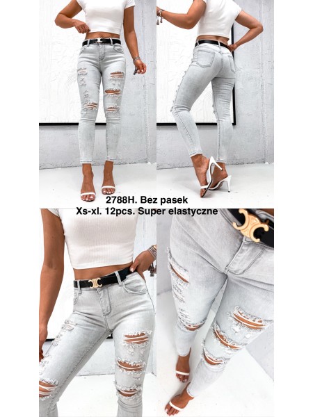 Jeansy damskie  ,size xs-xl, paczka 12szt,