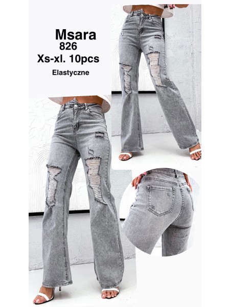 Jeansy damskie  ,size xs-xl, paczka 10szt,