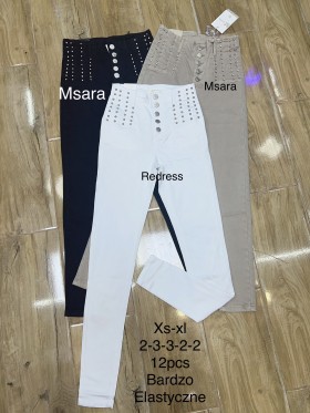 Jeansy damskie  M'sara ,bigsize xs-xl, paczka 12szt,