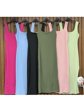 Sukienki damskie wloskie, size uni, paczka 6szt, MIX kolor