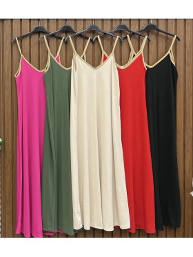 Sukienki damskie wloskie, size uni, paczka 6szt, MIX kolor