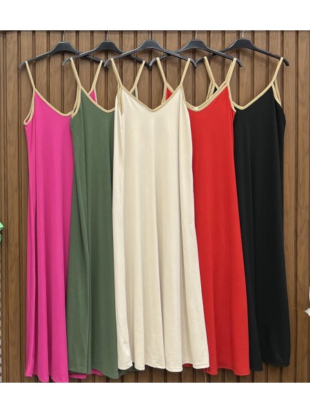 Sukienki damskie wloskie, size uni, paczka 6szt, MIX kolor