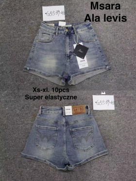 Spodenki jeansowe damskie M'sara, size xs-xl, paczka 10szt,