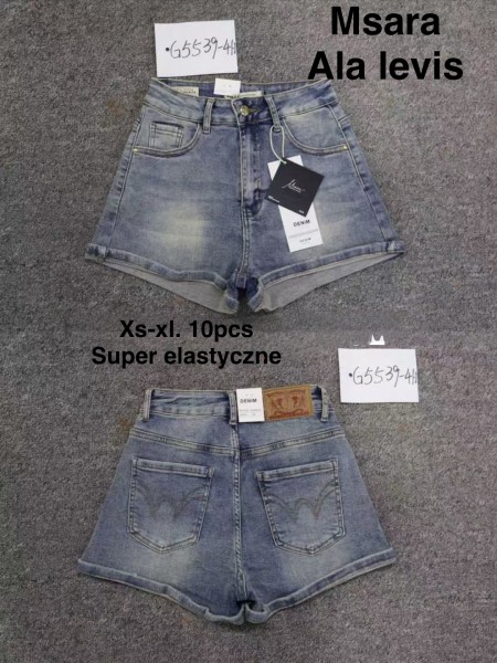 Spodenki jeansowe damskie M'sara, size xs-xl, paczka 10szt,