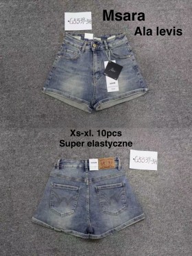 Spodenki jeansowe damskie M'sara, size xs-xl, paczka 10szt,