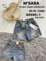 Spodenki jeansowe damskie M'sara, size xs-xl, paczka 12szt,