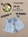 Spodenki jeansowe damskie M'sara, size xs-xl, paczka 12szt,