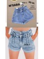Spodenki jeansowe damskie M'sara, size xs-xl, paczka 12szt,