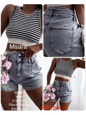 Spodenki jeansowe damskie M'sara, size xs-xl, paczka 10szt,