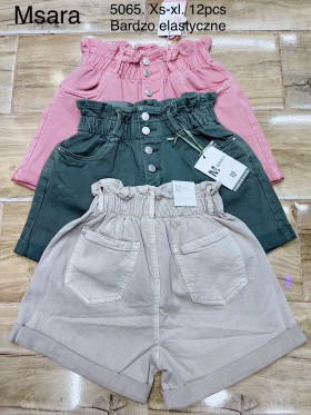 Spodenki jeansowe damskie M'sara, size xs-xl, paczka 12szt,1 kolor,