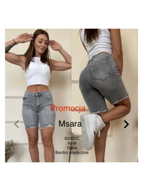 Spodenki jeansowe damskie M'sara, size xs-xl, paczka 10szt,