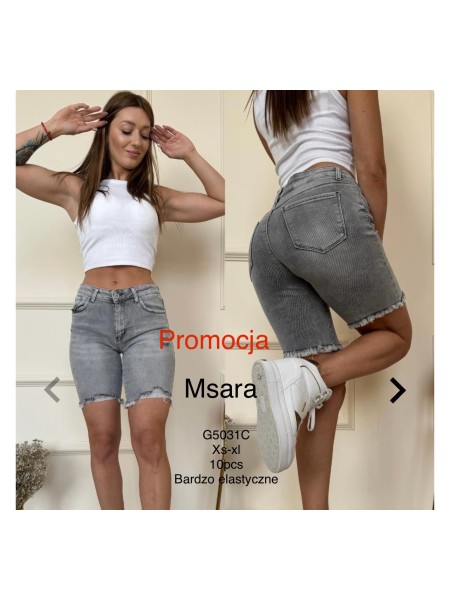 Spodenki jeansowe damskie M'sara, size xs-xl, paczka 10szt,