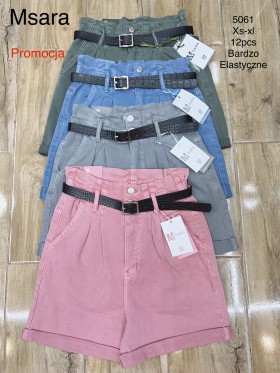 Spodenki jeansowe damskie M'sara, size xs-xl, paczka 12szt,1 kolor,