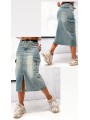 Spódnica długa Jeansowa damska M'sara, size xs-xl, paczka 10szt,
