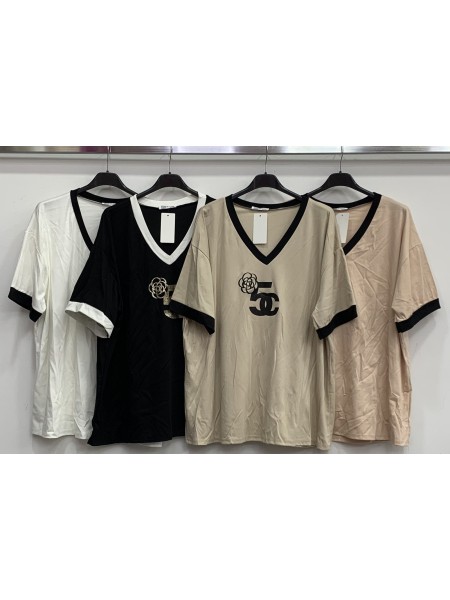 Bluzki damskie wloskie, size uni, paczka 6szt, MIX kolor