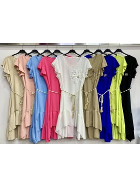 Sukienki damskie wloskie, size uni, paczka 6szt, MIX kolor