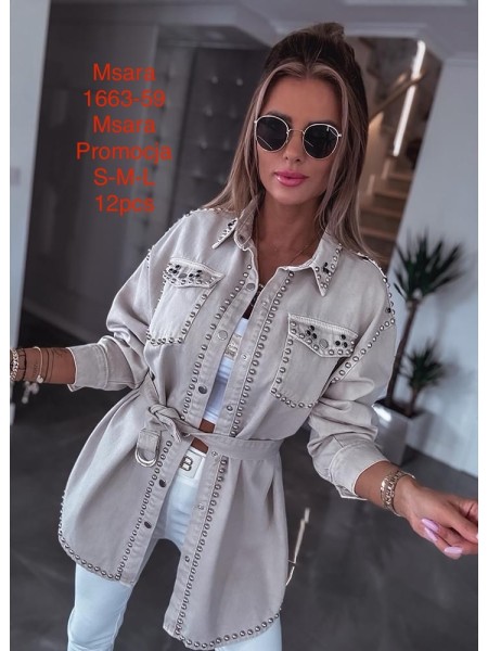 Kurtki Jeansowe damskie M'sara, size S-L, paczka 12szt,