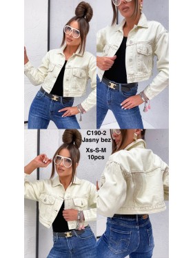 Kurtki Jeansowe damskie , size xs-M, paczka 10szt,