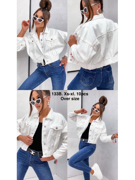 Kurtki Jeansowe damskie , size xs-XL, paczka 10szt,
