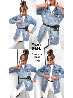Kurtki Jeansowe damskie M'sara, size S-L, paczka 12szt,