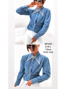 Kurtki Jeansowe damskie , size S-L, paczka 12szt,