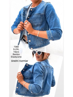 Kurtki Jeansowe damskie , size s-2XL, paczka 10szt,