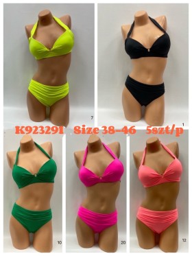 Stroje kąpielowe damskie , size 38-46 ,paczka 5szt, 1 kolor
