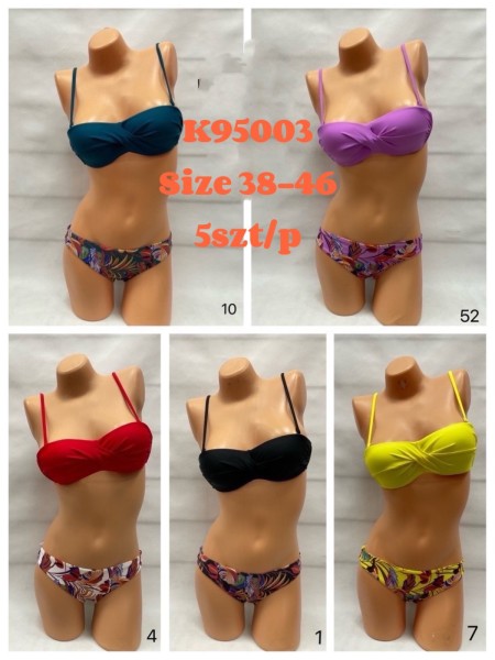 Stroje kąpielowe damskie , size 38-46 ,paczka 5szt, 1 kolor