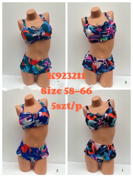 Stroje kąpielowe damskie , size 58-66 ,paczka 5szt, 1 kolor
