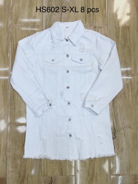 Kurtki Jeansowe damskie , size s-XL, paczka 8szt,1 kolor