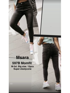 Jeansy damskie M'sara,size M-3xl, paczka 12szt,