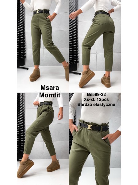 Jeansy damskie M'sara,size XS-xl, paczka 12szt,