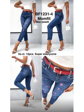 Jeansy damskie ,size xs-xl, paczka 12szt,