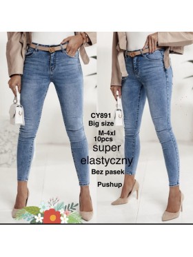 Jeansy damskie ,size M-4xl, paczka 10szt,
