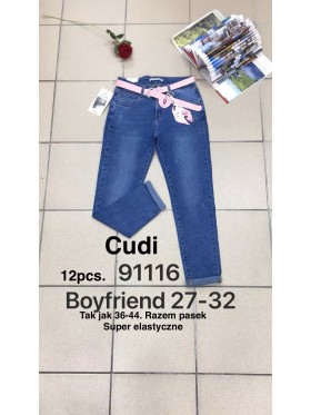 Jeansy damskie ,size 27-32, paczka 12szt,